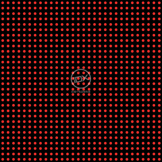 black in red polka